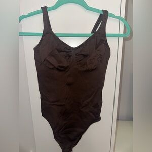 OQQ Women's 3 Piece Bodysuits Sexy Ribbed Sleeveless Shapewear Tank Tops Size M